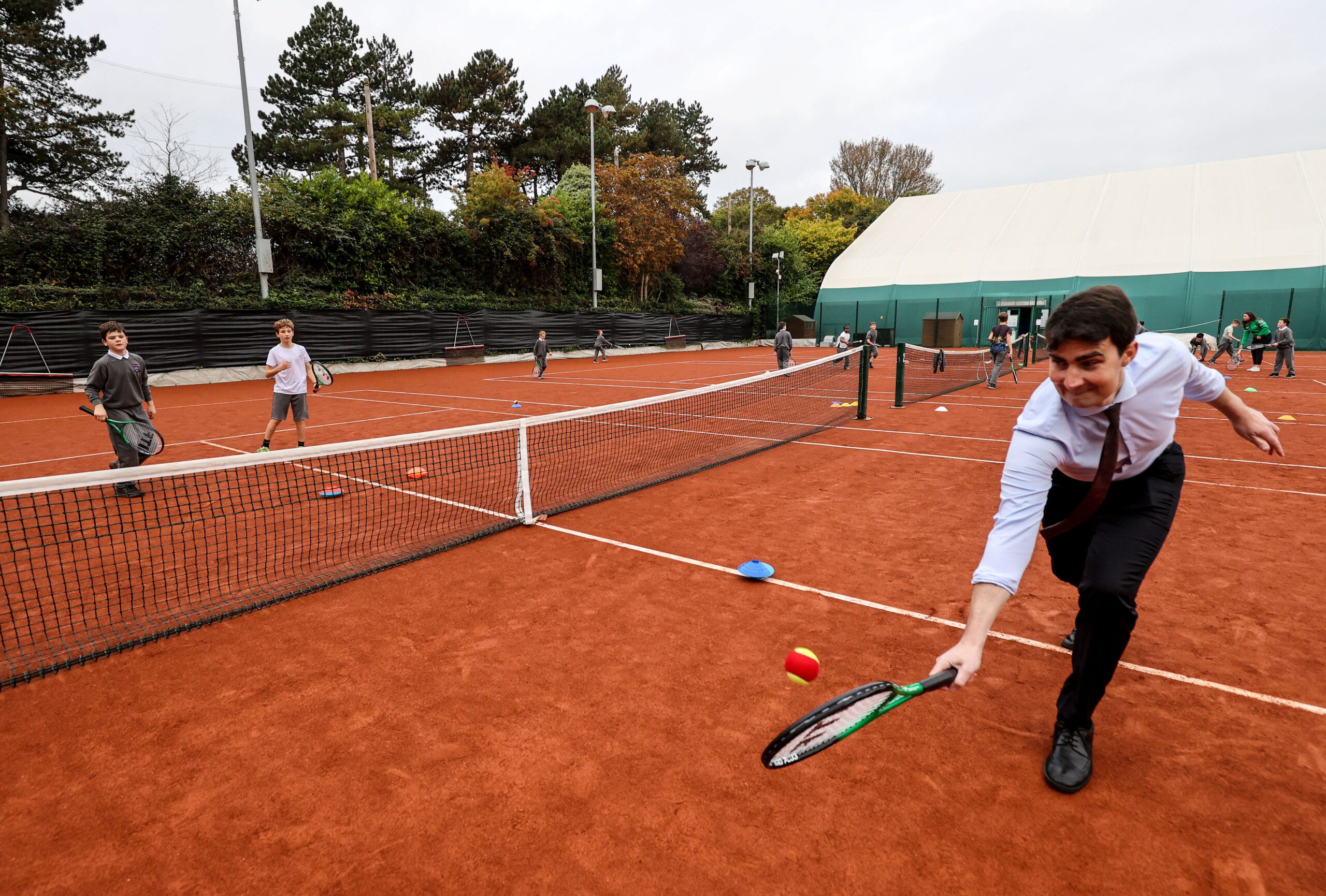 Three New Red Plus Clay Tennis Courts Unveiled At National Tennis Centre In Dublin
